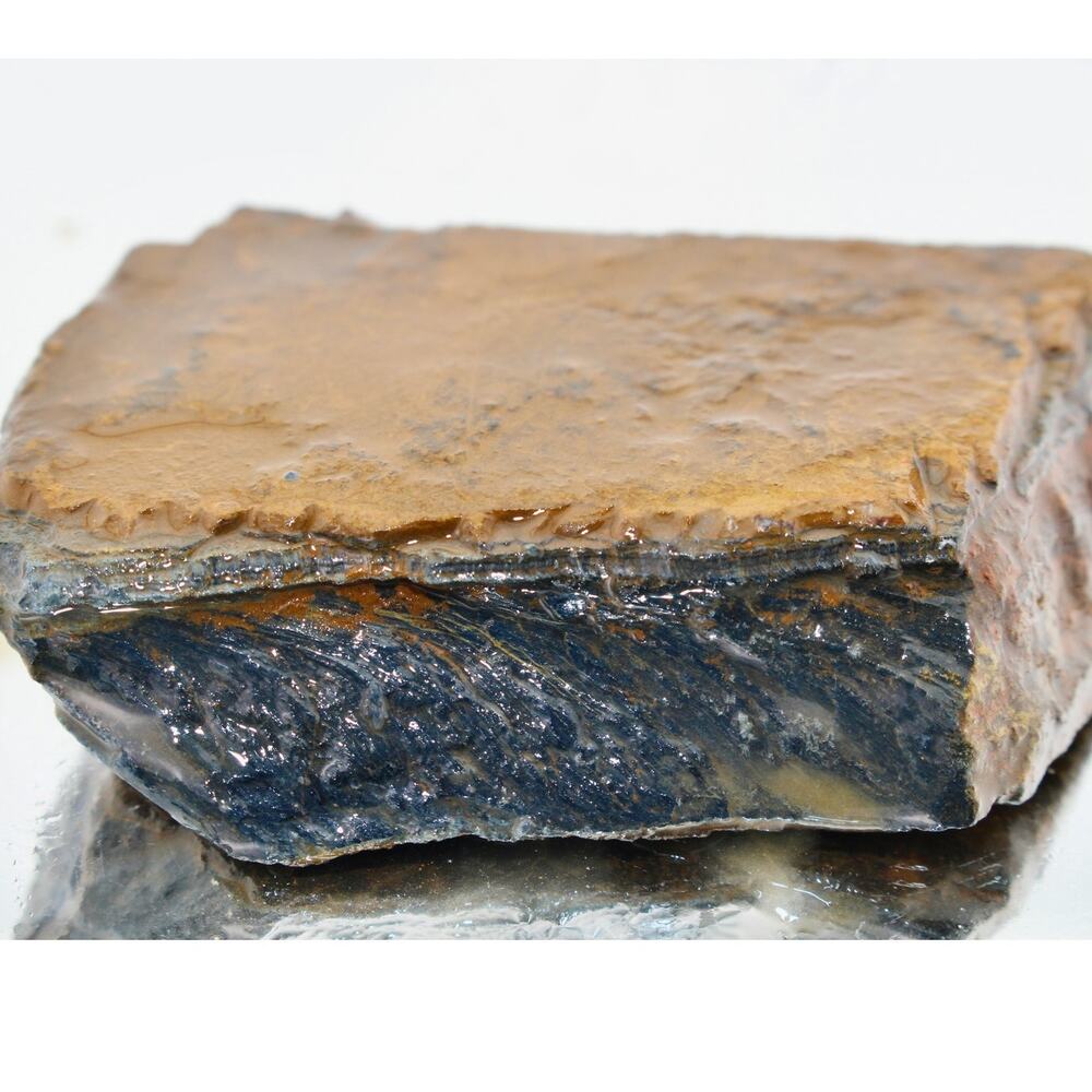 4oz Rare Blue Tiger Hawk Eye Raw Rough Stone Crystal Natural Rock Madagascar